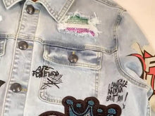 Load image into Gallery viewer, King Patched Denim Jacket
