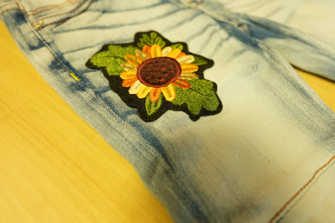 Jello Embroidery Girls Jeans