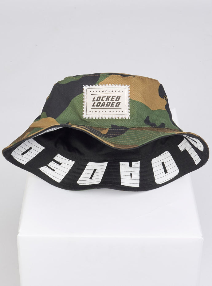 Locked & Loaded Camo Reversible Bucket Hat