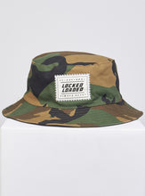 Load image into Gallery viewer, Locked &amp; Loaded Camo Reversible Bucket Hat
