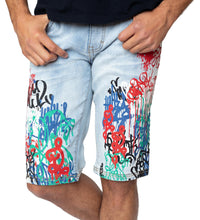 Load image into Gallery viewer, G-SQUARED GRAPHIC DENIM SHORT
