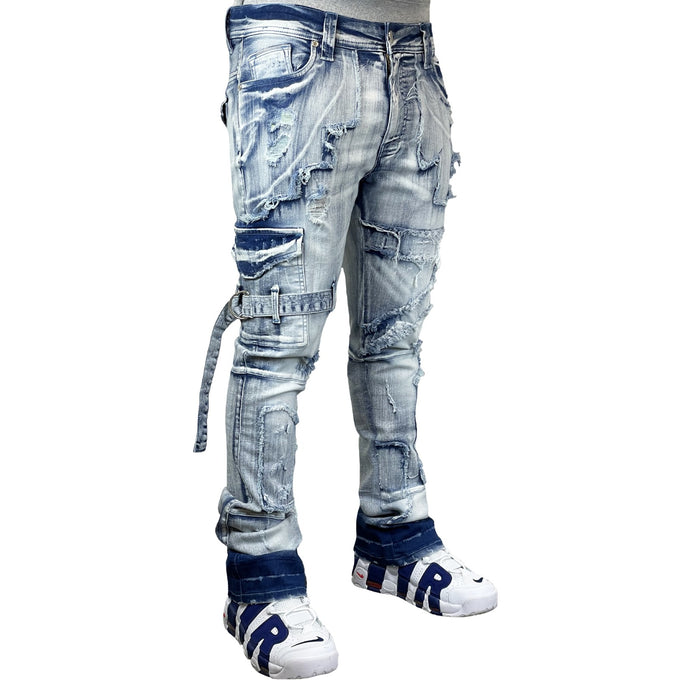 Ice Glacier Men's Flare Jeans